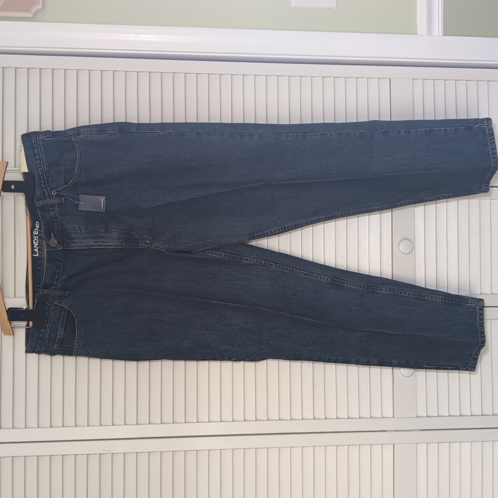 Lands end Relaxed Fit Jeans Size 40 Medium Blue